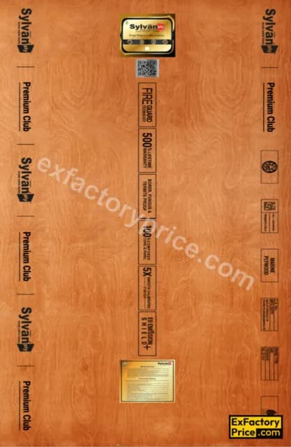 Sylvan Ply Premium Club (500% Lifetime Warranty – Fire Guard) Plywood 4 mm
