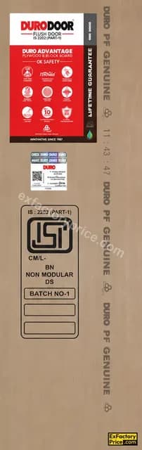 Duroply Durodoor B.S.T. (Flush Door Platinum Is 2202 Pt1-1999) Doors 30 mm